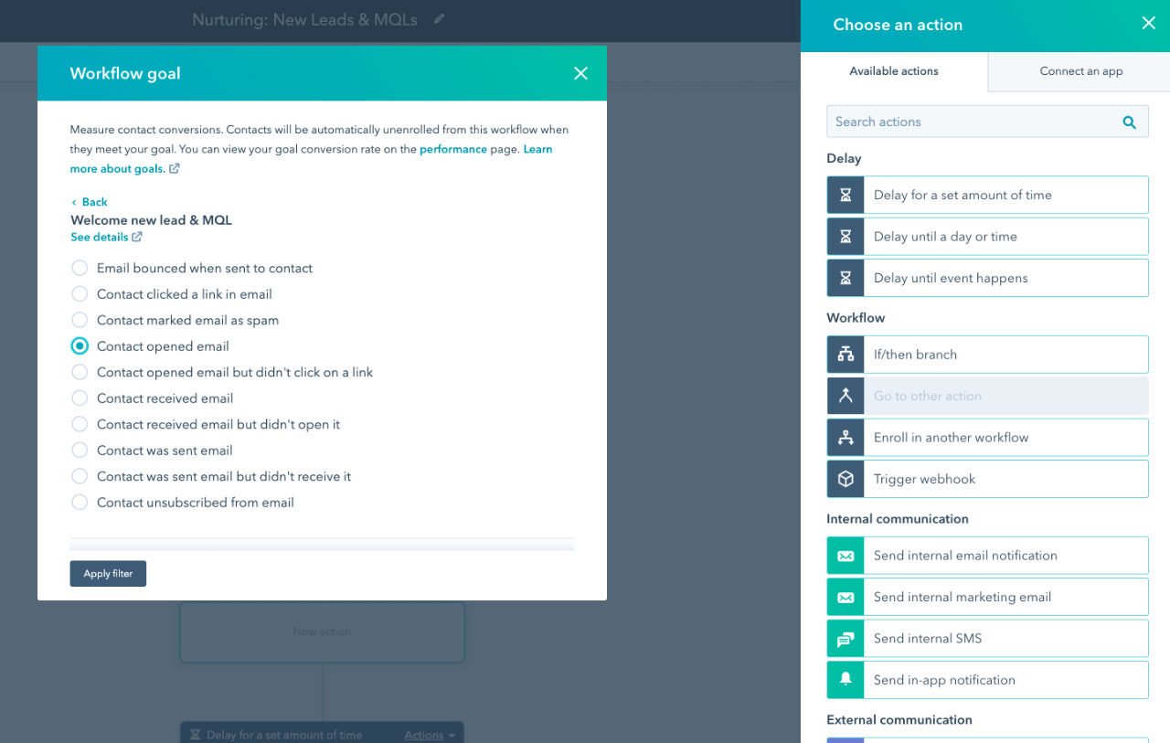 HubSpot marketing automation dashboard showcasing campaign performance metrics.